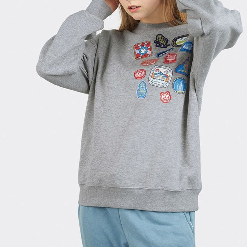 Korea Landmarks Stamps Sweatshirt