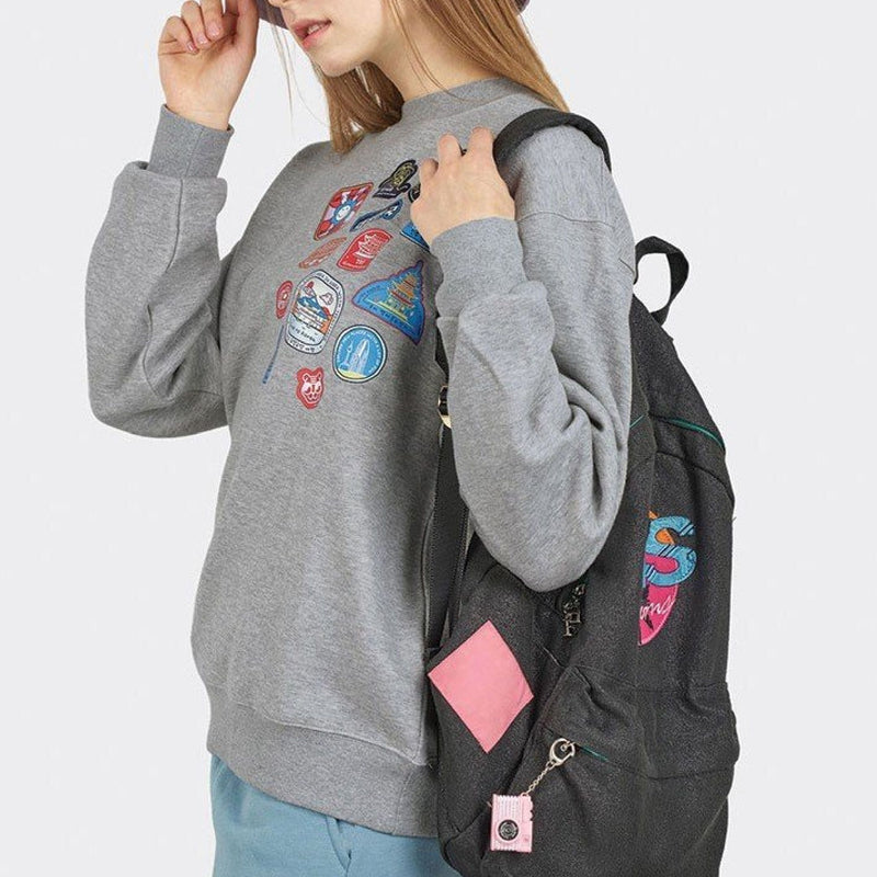 Korea Landmarks Stamps Sweatshirt