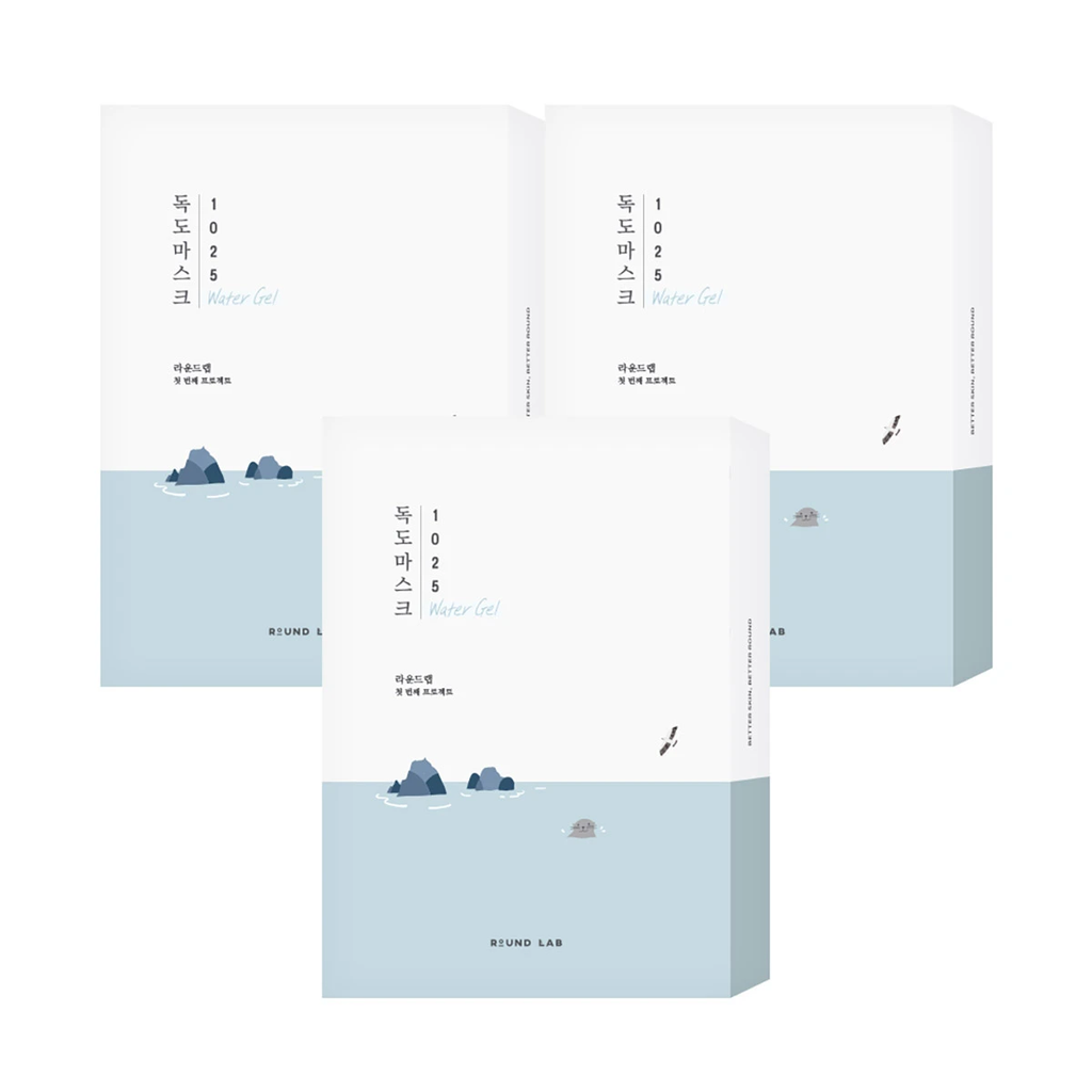 [Round Lab] 1025 Dokdo Water Gel Mask 10 EA X 3