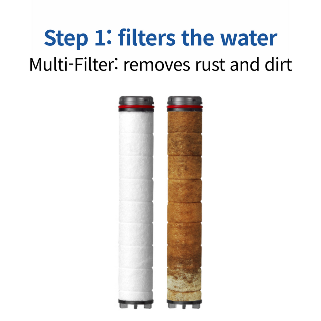 [Daelim bath] Shower Head and Replacement Filter Pack of 4