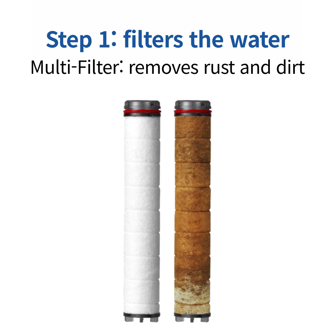 [Daelim bath] Shower Head and Replacement Filter Pack of 4