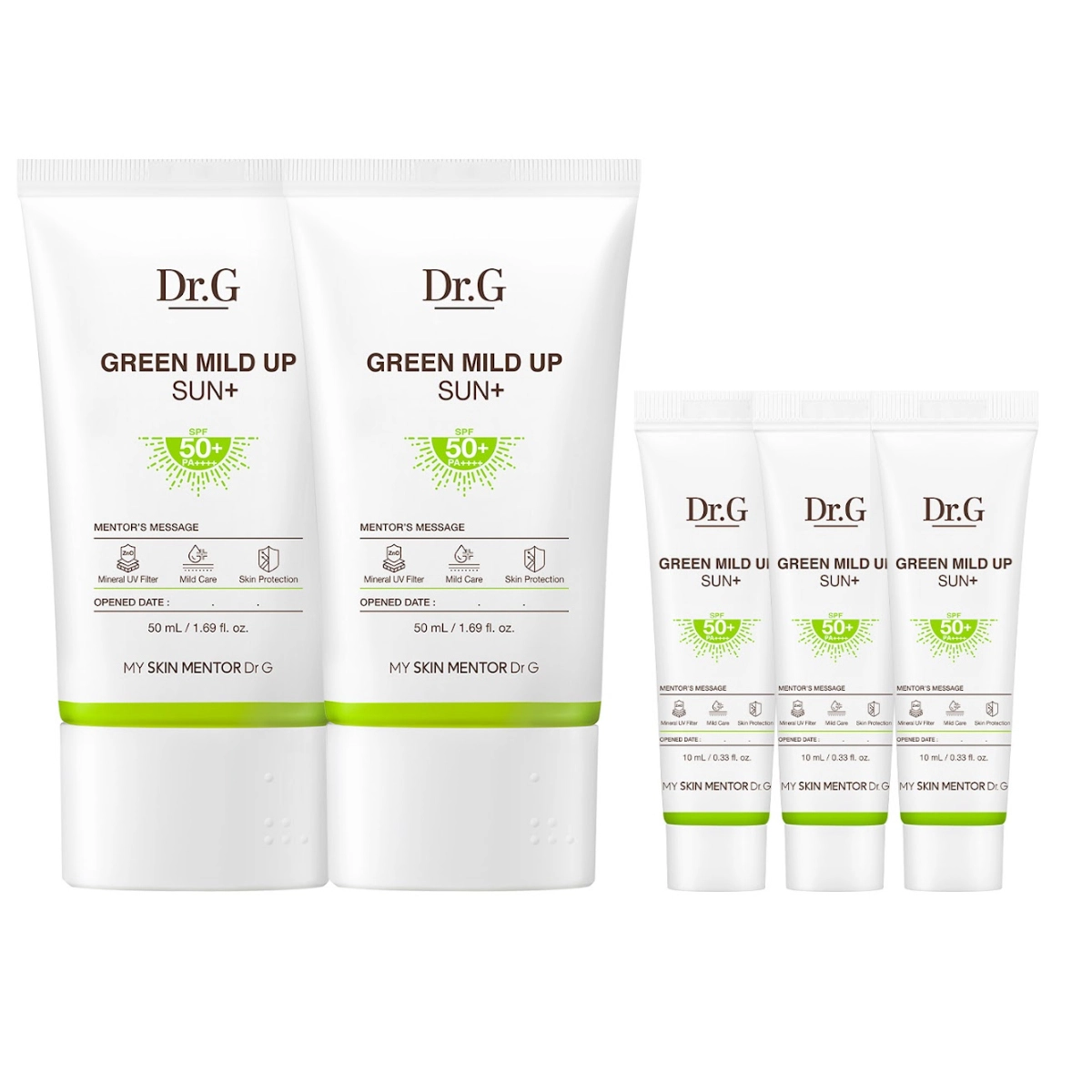 [Dr.G] Green Mild Up Sunscreen 50mlx2ea + 10mlx3ea