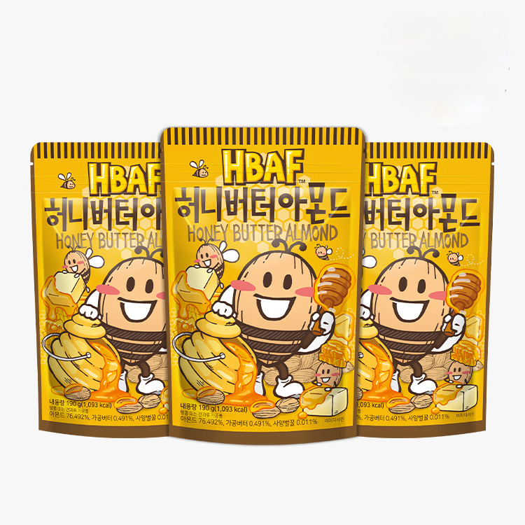 Honey Butter Almond – 3 packs (each 190g)