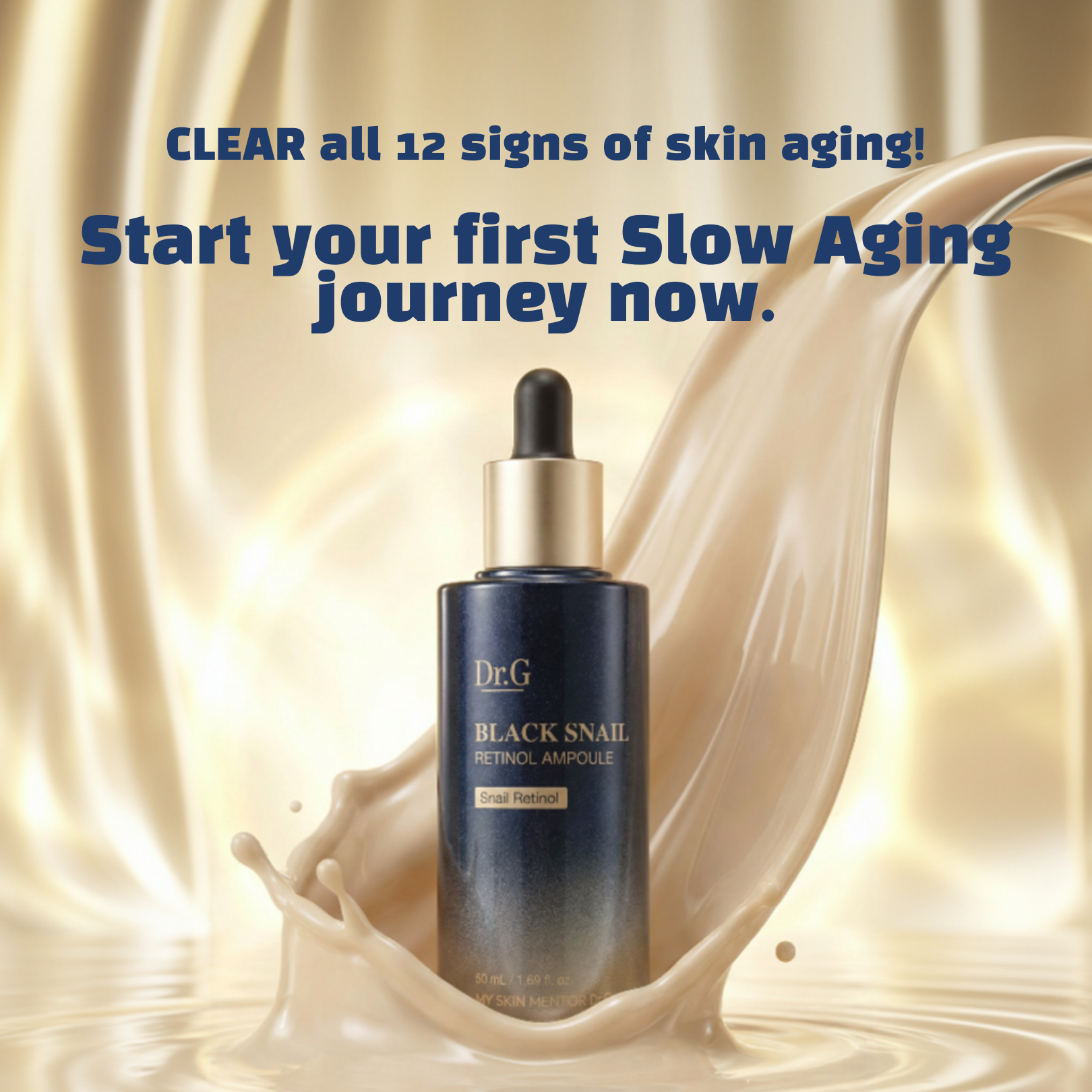 [Dr.G] Black Snail Retinol Ampoule 50ml x 2