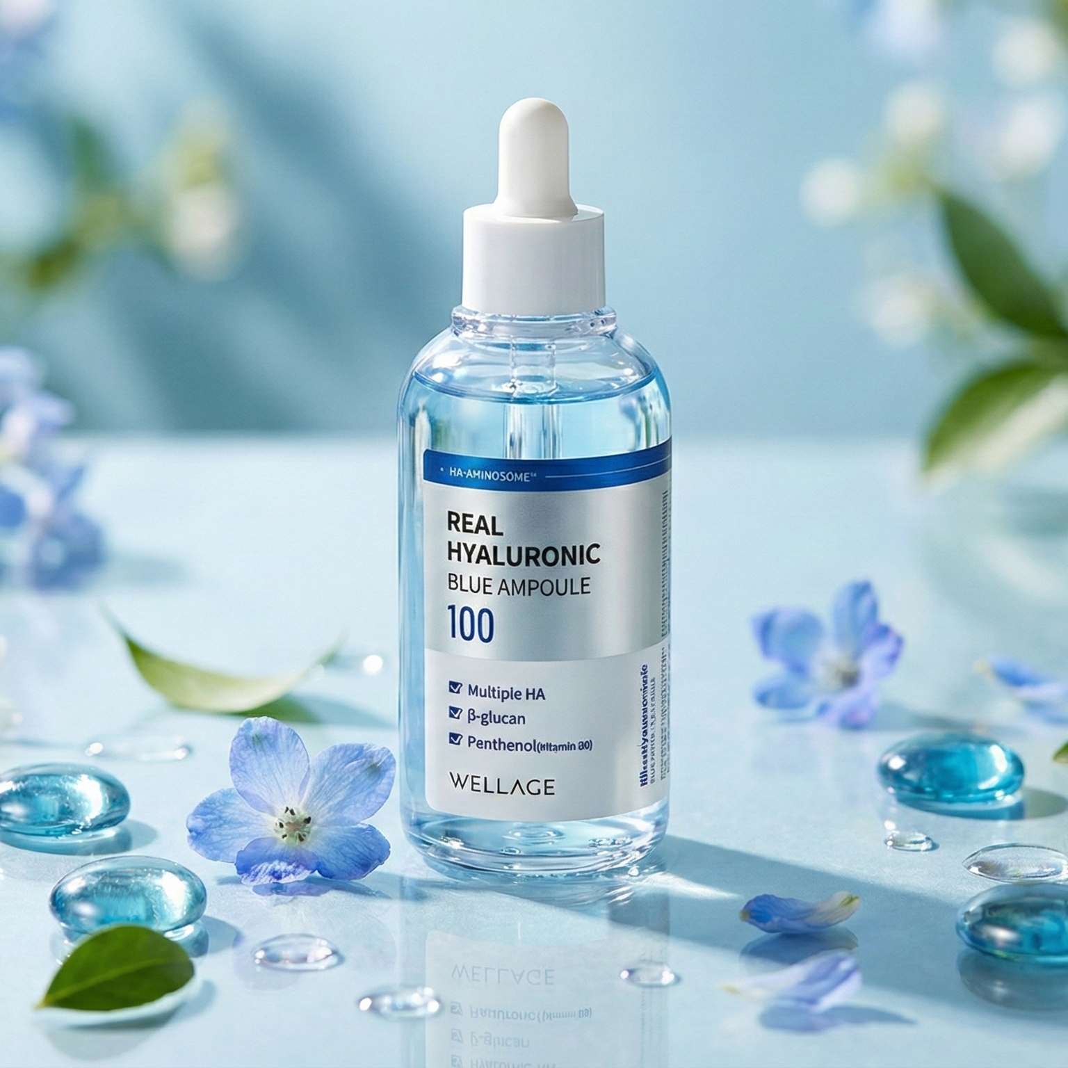 [Wellage] Real Hyaluronic Blue Ampoule 100ml + 60ml