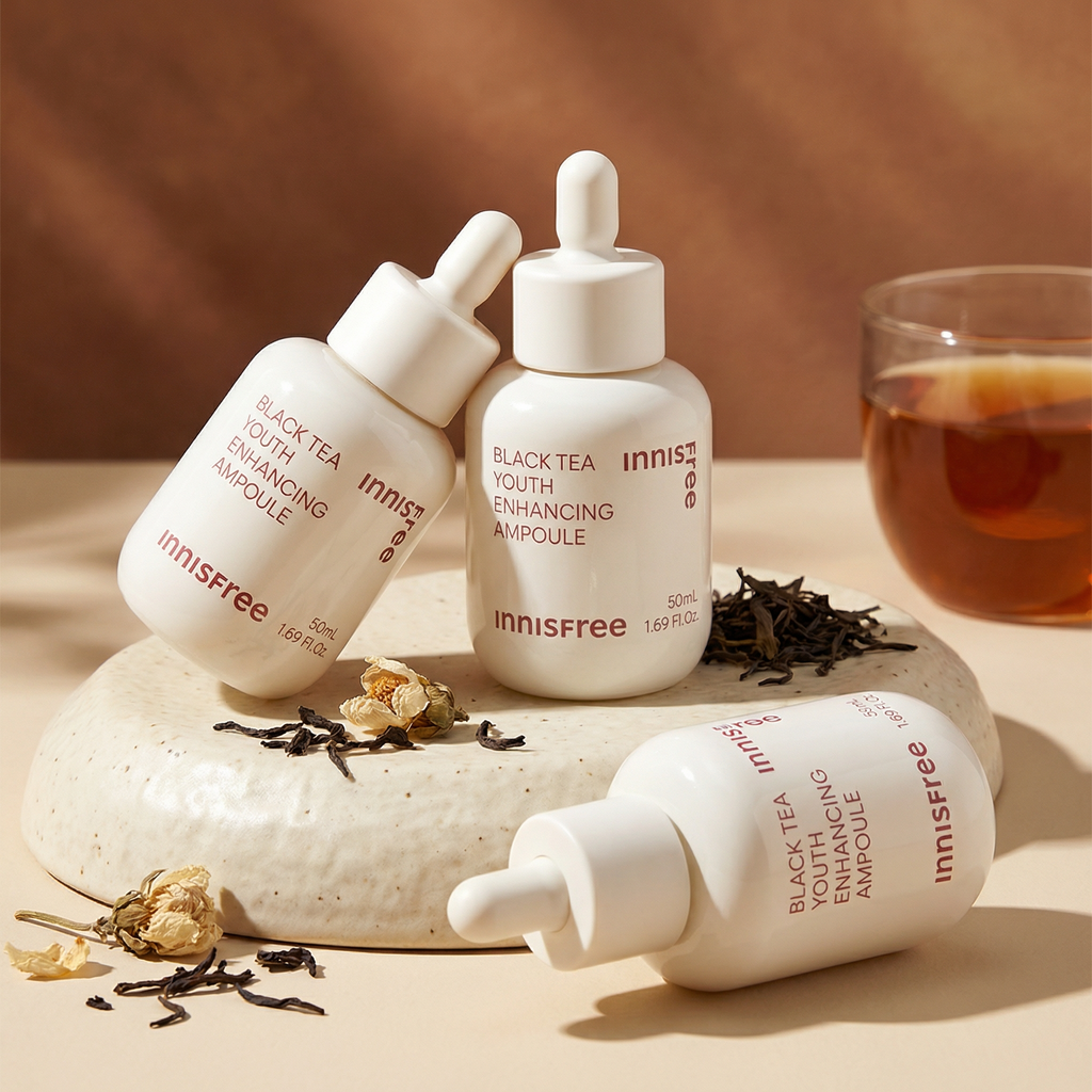 [Innisfree] Blacktea Ampoule Special Set