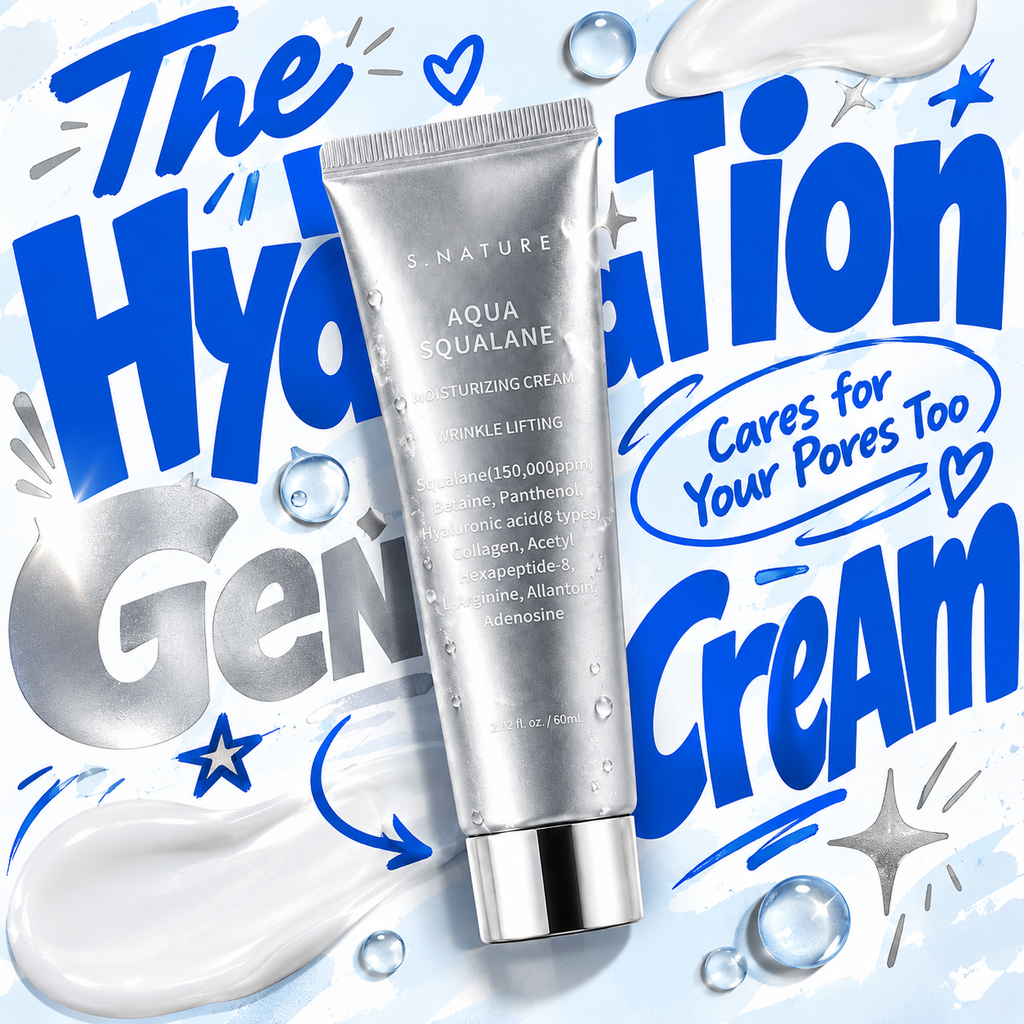 [S.nature] Aqua Squalane Moisturizing Cream 60ml x 2