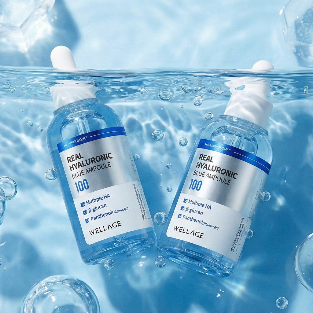 [Wellage] Real Hyaluronic Blue Ampoule 100ml + 60ml