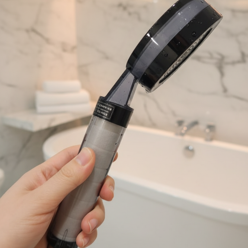 [Daelim bath] Shower Head and Replacement Filter Pack of 4