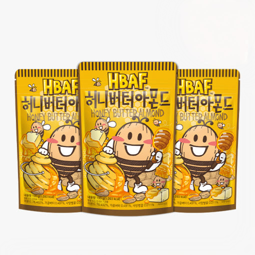 Honey Butter Almond – 3 packs (each 190g)